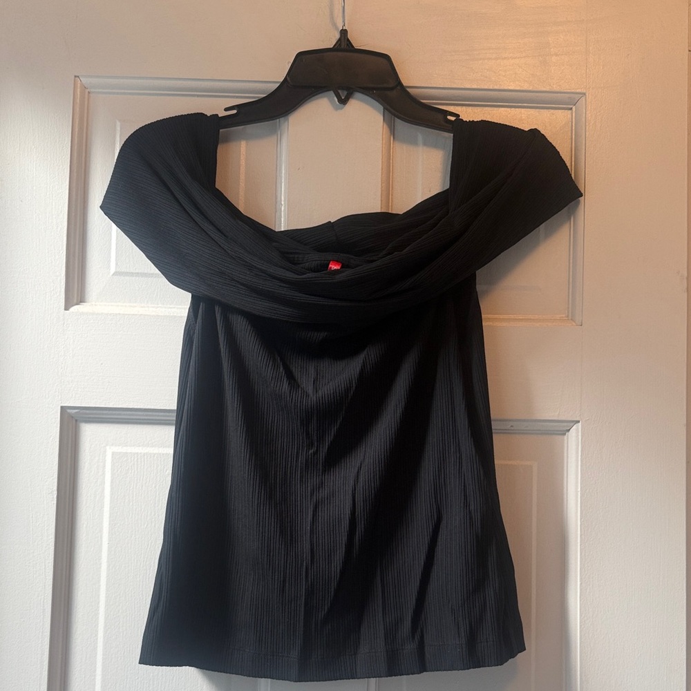 SPANX Black Off-Shoulder Top